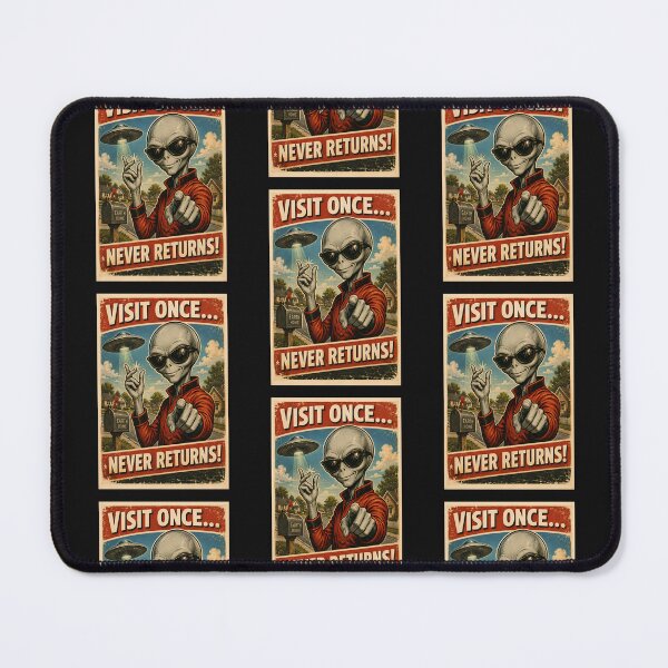 Item preview, Vintage Sci Fi UFO Cool Male Gray Alien Poster designed and sold by Genius Geek.