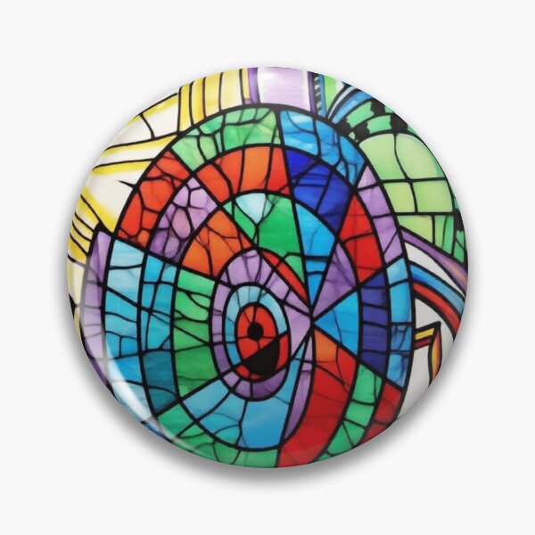 Item preview, beyond dimensions stained glass colorful geometric abstract design designed and sold by SmashingDeals.