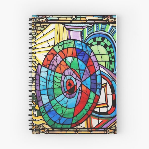 Item preview, beyond dimensions stained glass colorful geometric abstract design designed and sold by SmashingDeals.