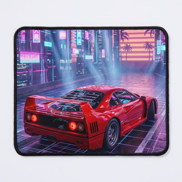 Item preview, Eighties Italian Twin Turbo Supercar Dominate The Circuit Art designed and sold by RevUpDesign.