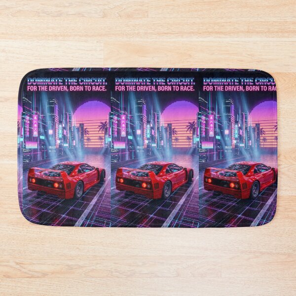 Item preview, Eighties Italian Twin Turbo Supercar Dominate The Circuit Art designed and sold by RevUpDesign.
