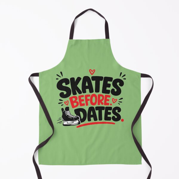 Item preview, Skates Before Dates Funny Ice Skating Hockey  designed and sold by slestore.