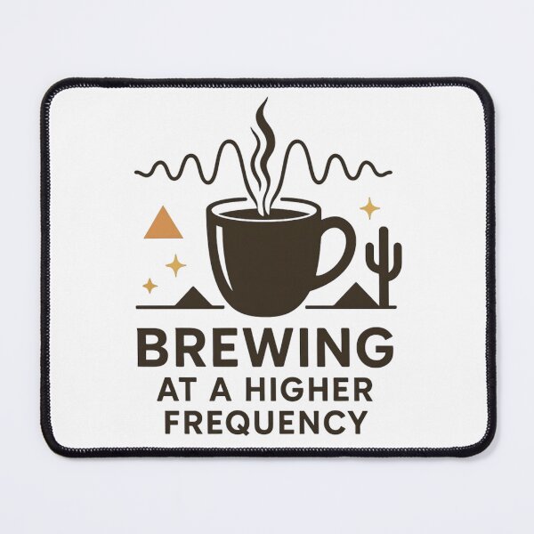 Item preview, Brewing at a Higher Frequency – Coffee and Consciousness Shirt designed and sold by Iceyfun.