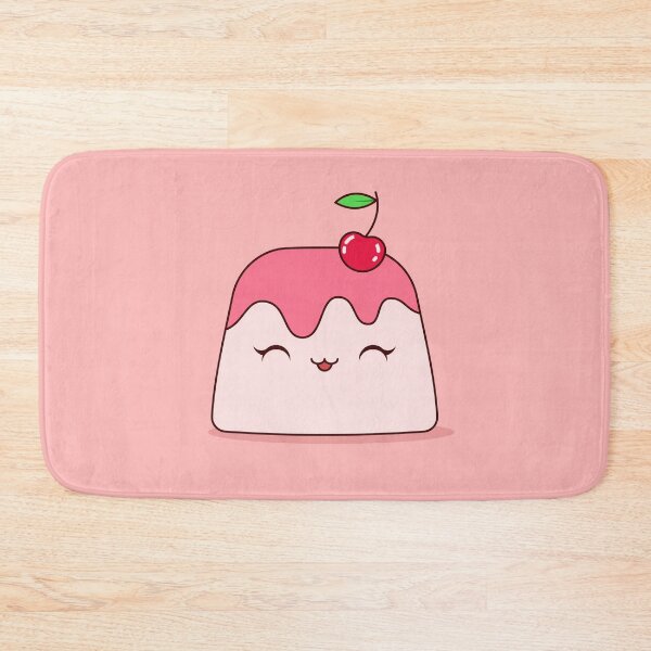 Item preview, Cute Kawaii Cherry Pudding Dessert Character Illustration Design designed and sold by CozyLittleShop.