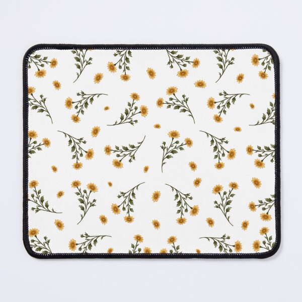 Item preview, Vintage Yellow Daisy Floral Pattern | Cottagecore Botanical Seamless Flower Print designed and sold by neenu-bhasin11.