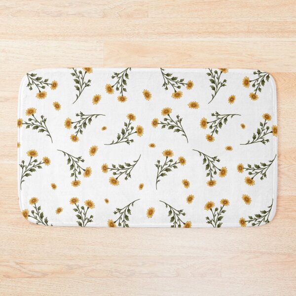 Item preview, Vintage Yellow Daisy Floral Pattern | Cottagecore Botanical Seamless Flower Print designed and sold by neenu-bhasin11.