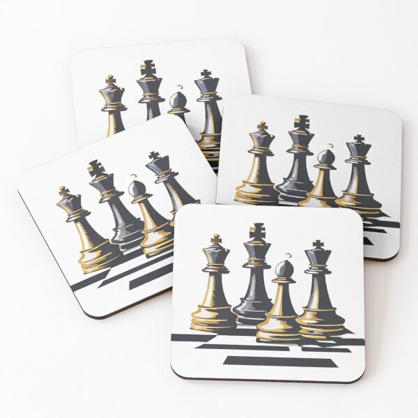 Item preview, Strategic Chess Play Illustration – Modern Minimalist Game Art designed and sold by Shadryx.