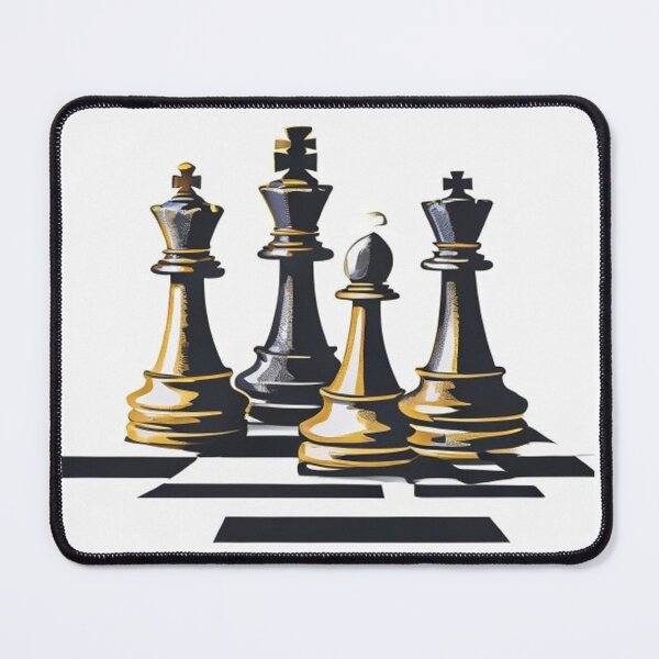 Item preview, Strategic Chess Play Illustration – Modern Minimalist Game Art designed and sold by Shadryx.