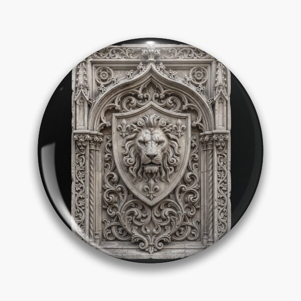 Item preview, Gothic Lion in Pale Stone Panel — Ornamental Sculpture designed and sold by David Mateo ArtWorks.