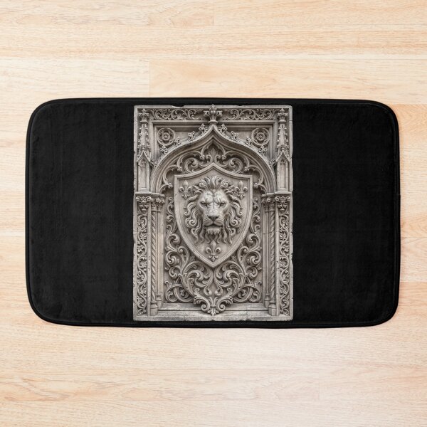 Item preview, Gothic Lion in Pale Stone Panel — Ornamental Sculpture designed and sold by David Mateo ArtWorks.