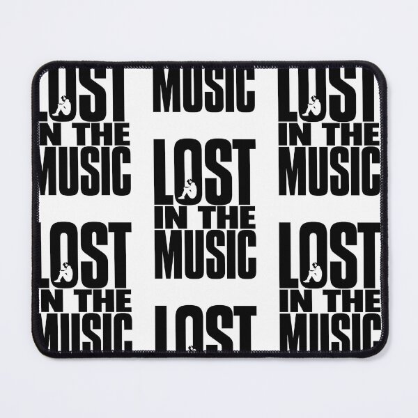 Item preview, Lost in the Music – Minimal Black Typography Design designed and sold by Jandedan.