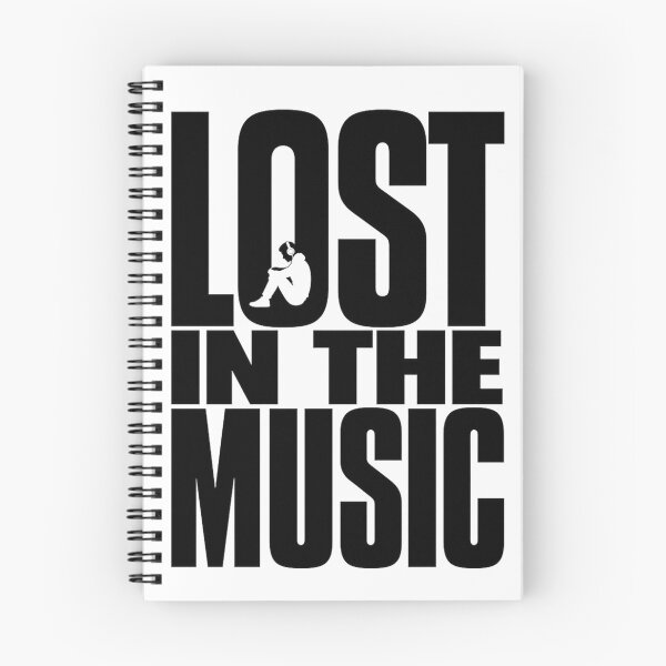 Item preview, Lost in the Music – Minimal Black Typography Design designed and sold by Jandedan.