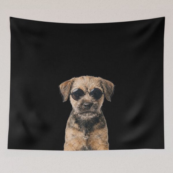 Item preview, Cute Baby Border Terrier Dog Wearing Sunglasses Funny designed and sold by RareLavender.