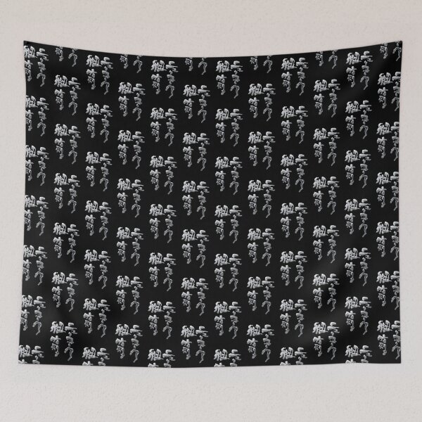 Item preview, Metallic Silver New York Japanese Kanji Calligraphy Funny Cyber NYC Art  designed and sold by noworries-art.