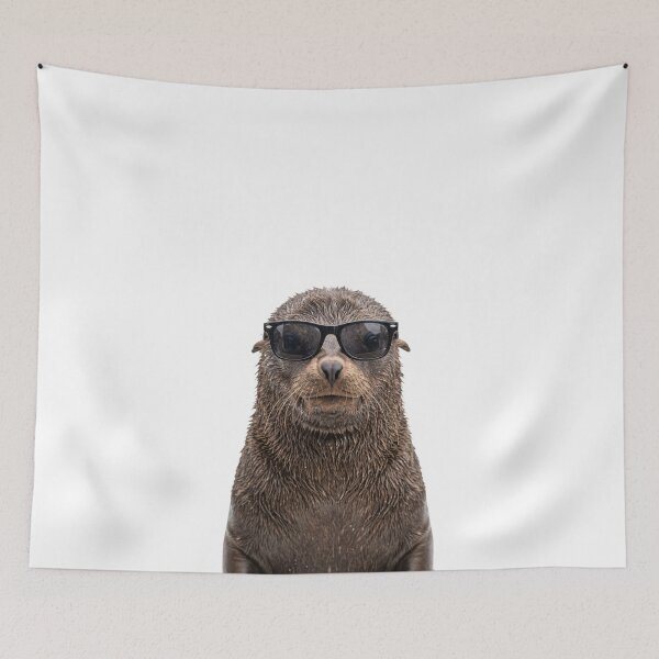 Item preview, Cute Baby Sea Lion Wearing Sunglasses Funny designed and sold by RareLavender.