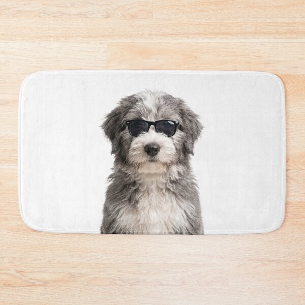 Item preview, Cute Baby Bearded Collie Wearing Sunglasses Funny designed and sold by RareLavender.