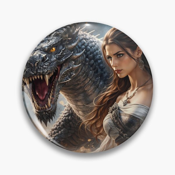 Item preview, Warrior and Fierce Dragon designed and sold by cuprum.