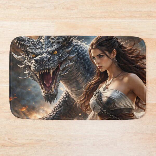 Item preview, Warrior and Fierce Dragon designed and sold by cuprum.