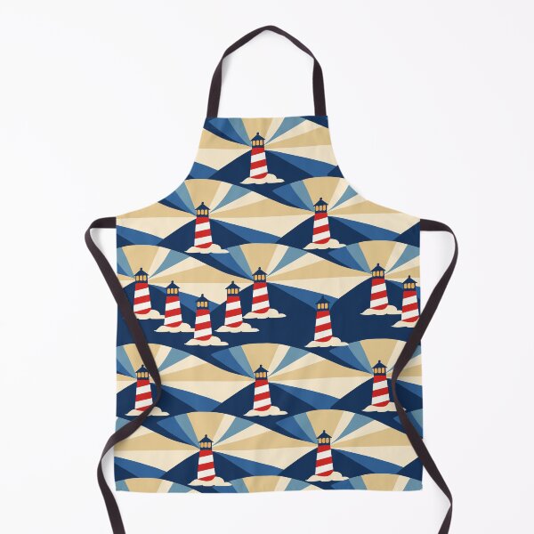 Item preview, Colorful Lighthouse Coastal Lights Pattern designed and sold by Studio Pico.