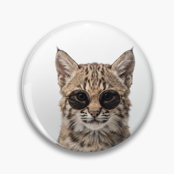 Item preview, Cute Baby Bobcat Wearing Sunglasses Funny designed and sold by RareLavender.