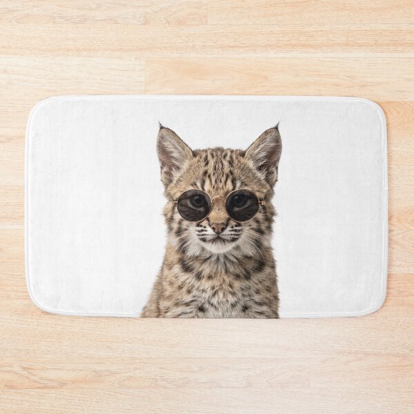Item preview, Cute Baby Bobcat Wearing Sunglasses Funny designed and sold by RareLavender.