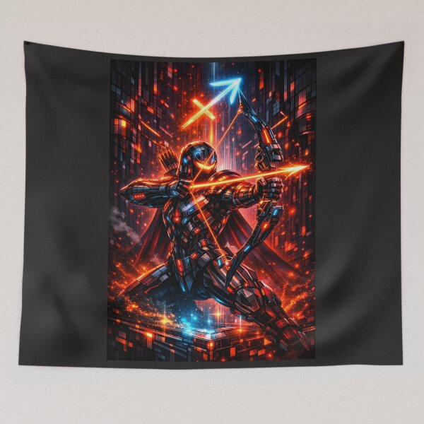 Item preview, Cyberpunk Sagittarius – Neon Archer of Neo Tokyo designed and sold by Neo Tokio.