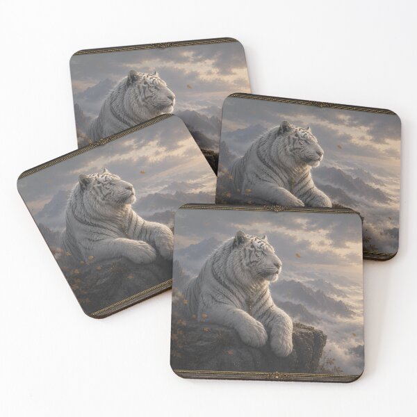 Item preview,  White Tiger Above the Clouds Framed Wall Art designed and sold by ManJiangHong.