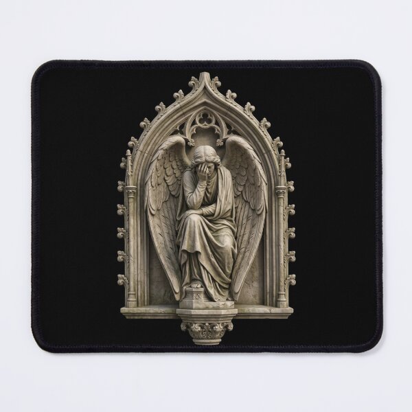 Item preview, Mourning Angel on Pedestal — Pale Gothic Sculpture designed and sold by David Mateo ArtWorks.