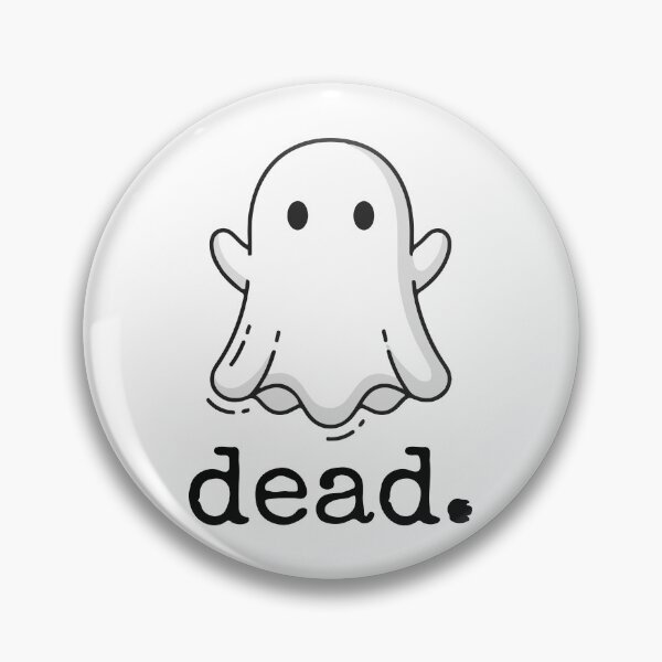 Item preview, dead. Minimalist Sheet Ghost Dead Cartoon Funny Goth designed and sold by Vanilla-Girl.