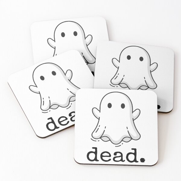 Item preview, dead. Minimalist Sheet Ghost Dead Cartoon Funny Goth designed and sold by Vanilla-Girl.