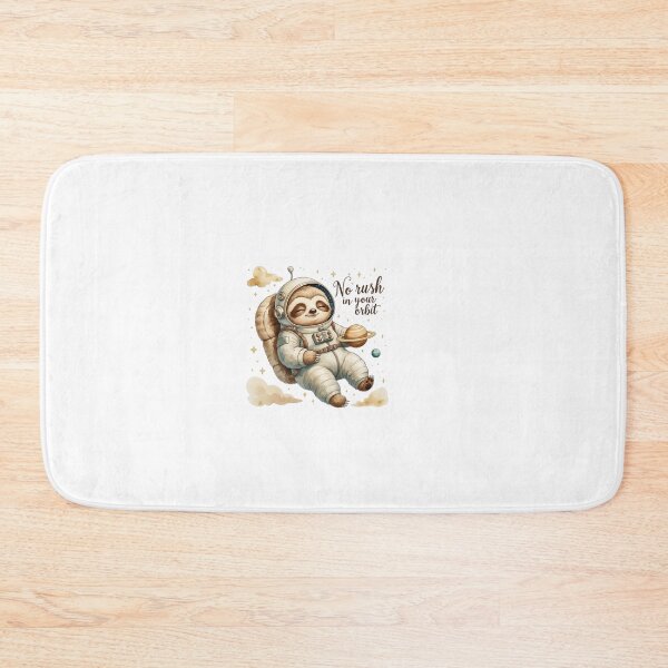 Item preview, No Rush In Your Orbit Cute Vintage Sloth Space Astronaut designed and sold by AQUILAKREO.