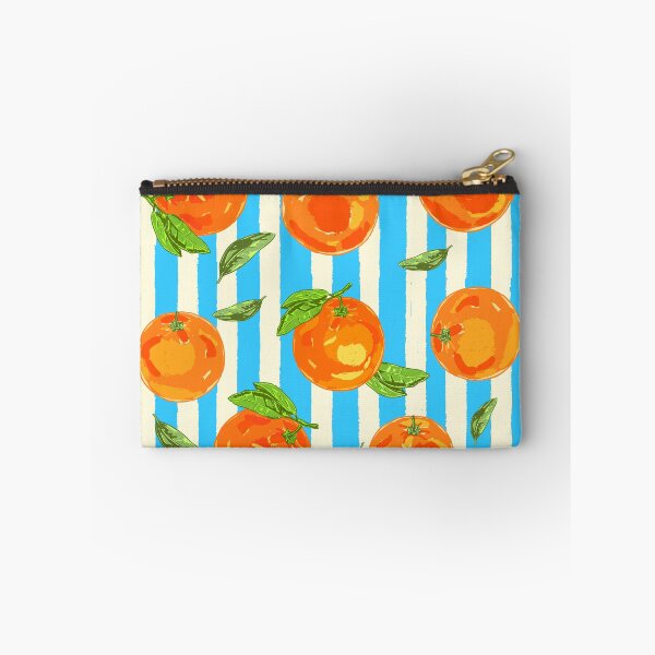 Item preview, Trendy Orange in Stripes Mediterranean Summer Illustration designed and sold by MaiZephyr.