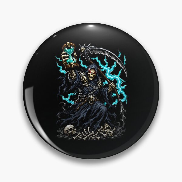 Item preview, Savage Grim Reaper With Hourglass And Teal Lightning designed and sold by Tong4130.