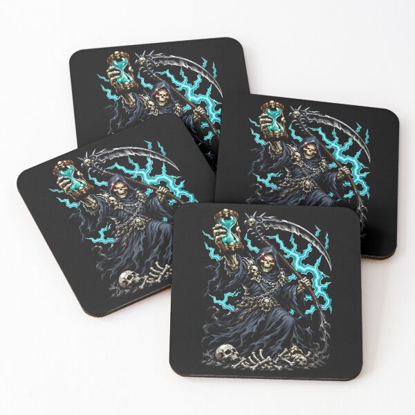 Item preview, Savage Grim Reaper With Hourglass And Teal Lightning designed and sold by Tong4130.