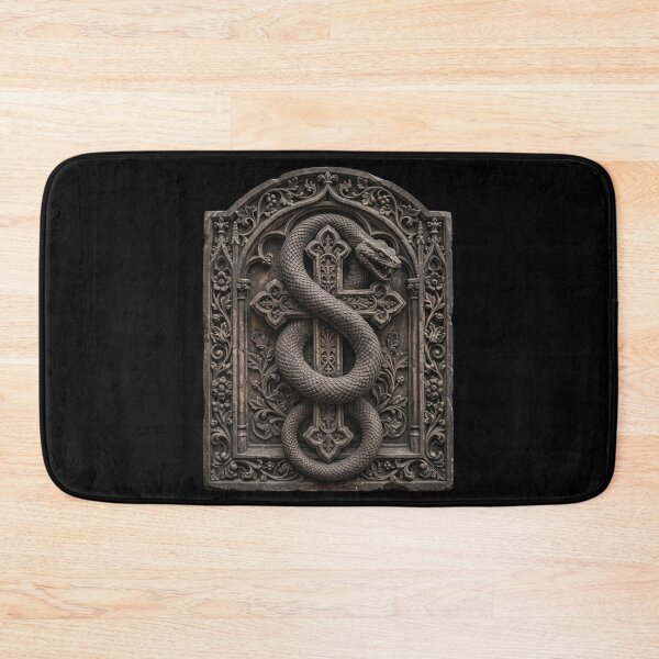 Item preview, Serpent Coiled Around Gothic Cross — Bronze Sculpture designed and sold by David Mateo ArtWorks.