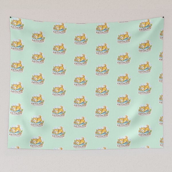 Item preview, Cute Yoga Cat – Cat-Cow Pose (Marjaryasana–Bitilasana) Kawaii Sticker designed and sold by Trigart-art.