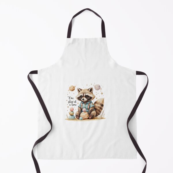 Item preview, One Step At A Time Cute Vintage Raccoon Space Planets designed and sold by AQUILAKREO.