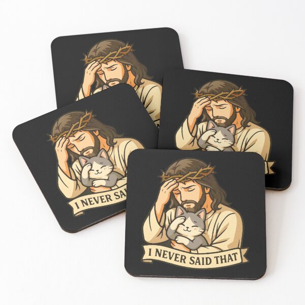 Item preview, Jesus Never Said That Kawaii Cat designed and sold by plushism.