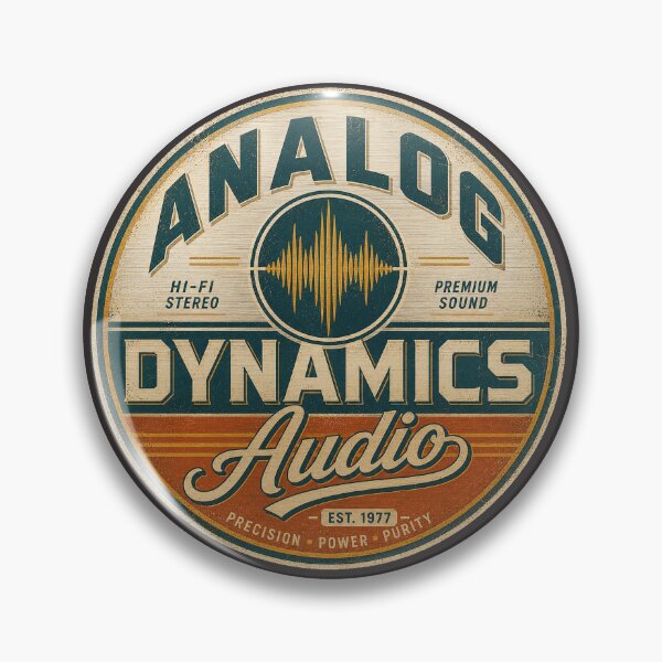 Item preview, Analog Dynamics Audio - Vintage Hi-Fi Brand Logo designed and sold by JustResultsCo.