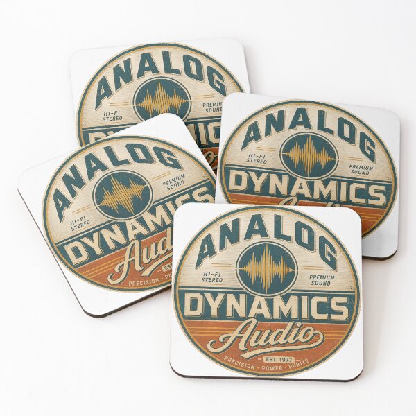 Item preview, Analog Dynamics Audio - Vintage Hi-Fi Brand Logo designed and sold by JustResultsCo.