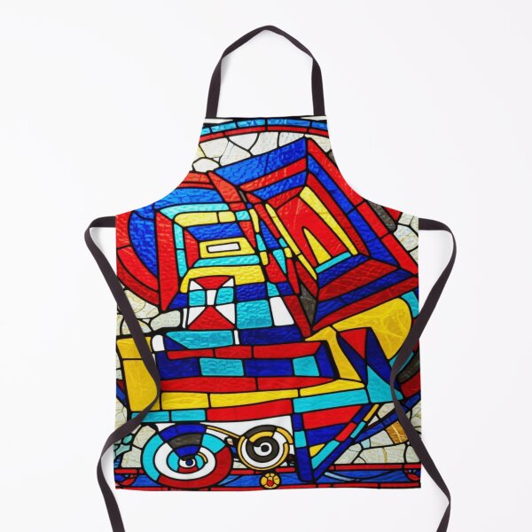 Item preview, mosaic machine stained glass colorful geometric abstract design designed and sold by SmashingDeals.