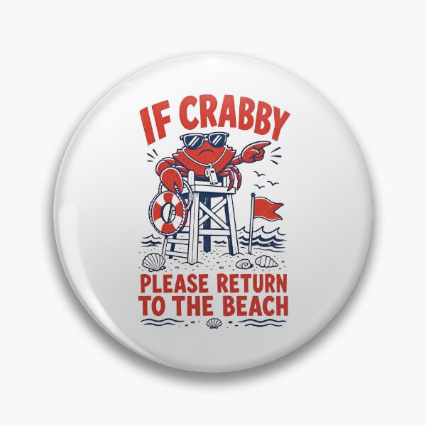 Item preview, If Crabby Please Return to the Beach Shirt, Summer Vacation tee, Funny Crab Tee, Retro Coastal Beach Lover designed and sold by VegaPPAr.