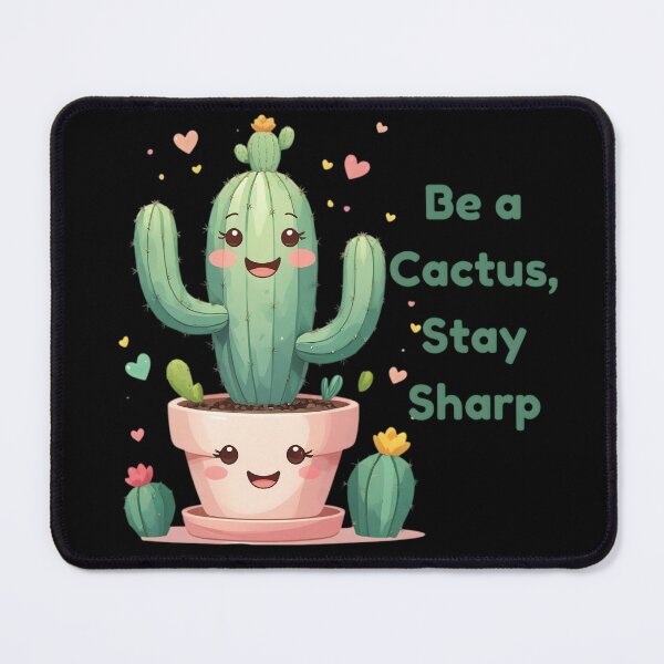 Item preview, Be a Cactus Stay Sharp Cute Kawaii Sticker designed and sold by KooksStudio.