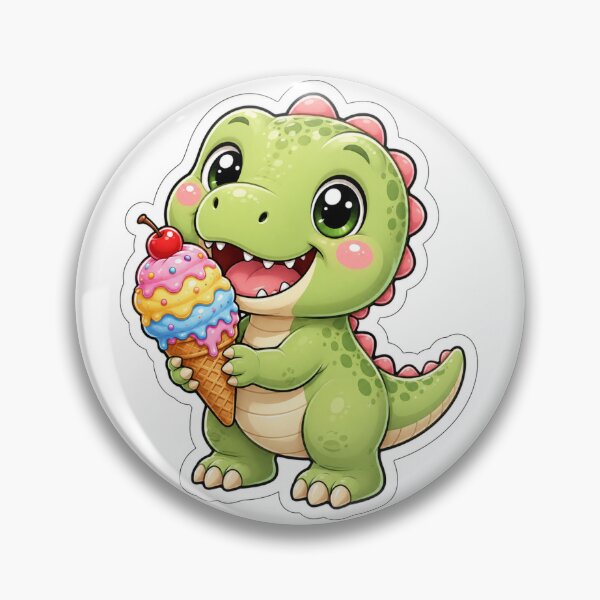 Item preview, Cute Baby T-Rex With Ice Cream Art designed and sold by PriyankaSonara.