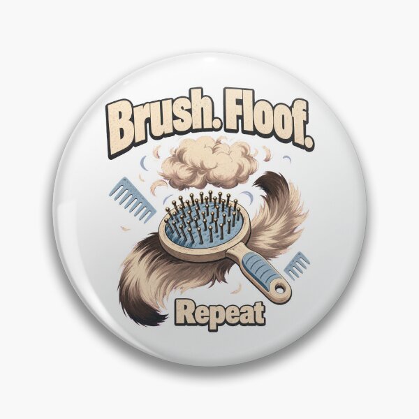 Item preview, Ragdoll Cat Brush Floof Repeat designed and sold by pirminio.