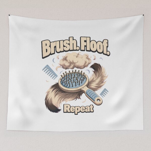 Item preview, Ragdoll Cat Brush Floof Repeat designed and sold by pirminio.