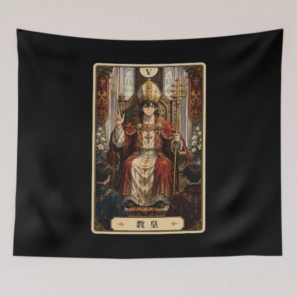 Item preview, Tarot card the hierophant in anime style designed and sold by ProjecTees.