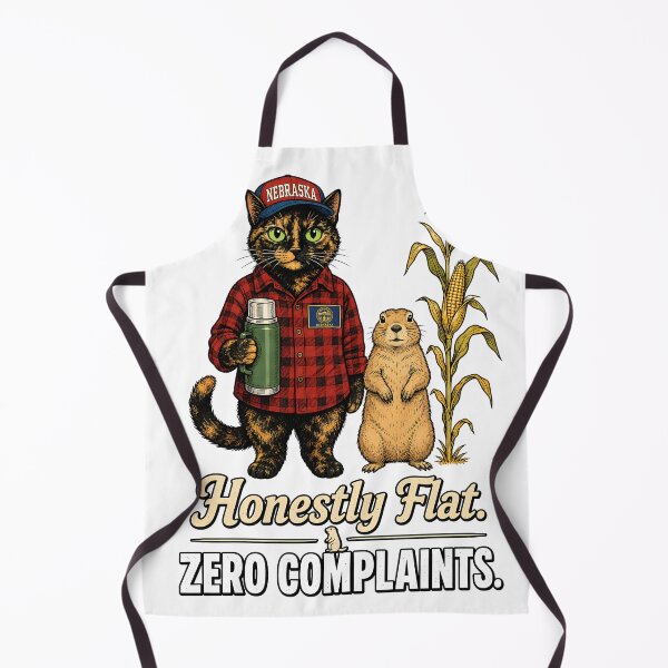 Item preview, Nebraska — Tortoiseshell Cat Prairie Dog Corn Cornhusker Gift designed and sold by Martin's_Design.