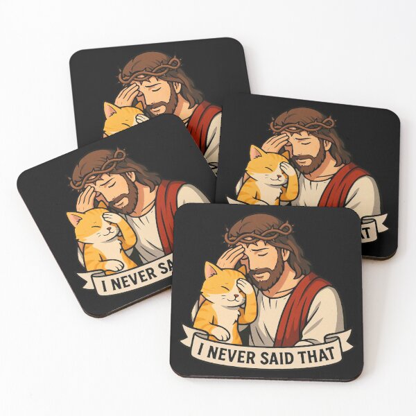 Item preview, Jesus Never Said That Kawaii Cat designed and sold by plushism.