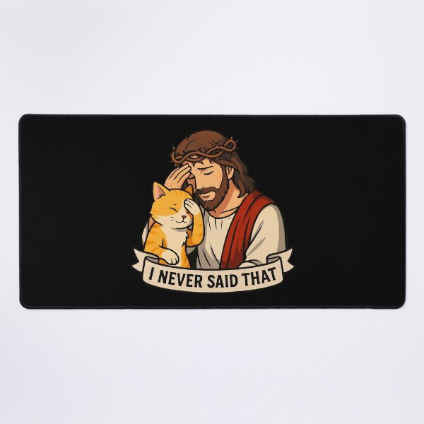 Item preview, Jesus Never Said That Kawaii Cat designed and sold by plushism.